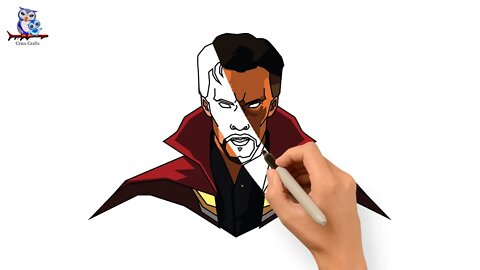 How To Draw Doctor Strange Marvel Tutorial - Multiverse of Madness