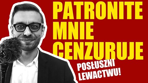 Patronite cenzuruje prawicowego dziennikarza