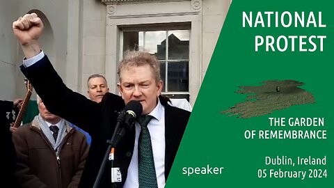 speaker - National Protest, Dublin , Ireland - 05 Feb 2024