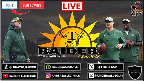 #RAIDERS SUNRISE LIVE! W/ LUNATIK RAIDER: THE GREEN BAY CONNECTION