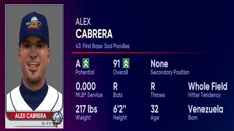 How To Create Alex Cabrera Mlb The Show 22