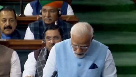 PM Narendra Modi funny moments during his speech in parliament.