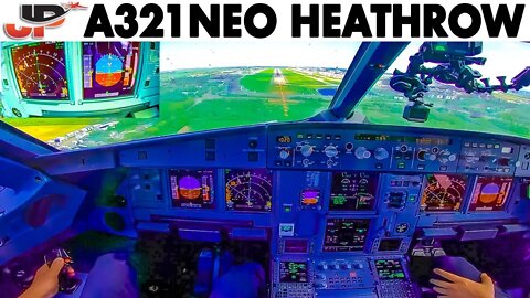 Airbus A321NEO London Heathrow🇬🇧 Cockpit Landing