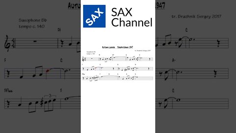 Autumn Leaves Sax Channel #shorts