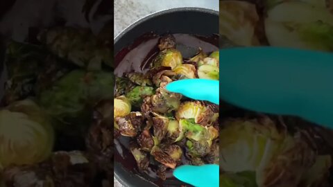 Low Carb Asian BBQ Brussel Sprouts Recipe | Air Fryer #keto #lowcarb #airfryer #recipe