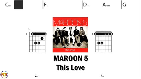 MAROON 5 This Love - Guitar Chords & Lyrics HD