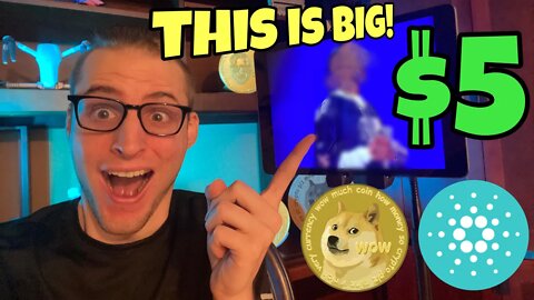 HUGE Celeb NOW Accepting Dogecoin 🚀 Cardano Smart Contracts Coming ⚠️