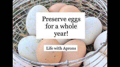 Preserve eggs for a whole year with lime!