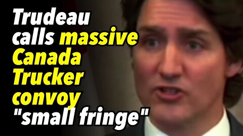 Trudeau calls massive Canada Trucker convoy..."small fringe"