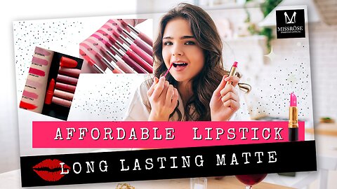 Miss Rose Matte Waterproof Long Lasting Lipstick,