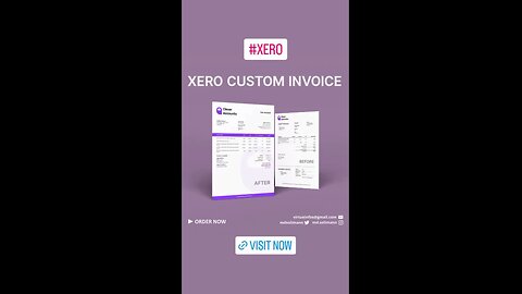 Xero template | Xero invoice template | Xero custom docx