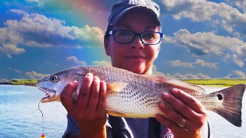 Catch and Cook REDFISH-Padre island Corpus Christi Texas