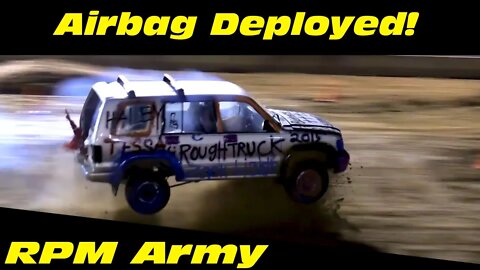 Tough Truck Racer Forgot to Remove Airbag [Fail]