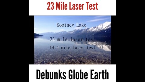 23 mile laser test debunks globe earth