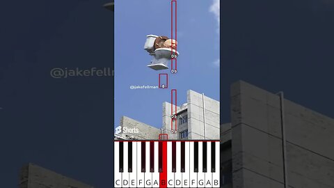 Skibidi Toilet RTX 5% AIRBORNE (@JakeFellman) - Octave Piano Tutorial