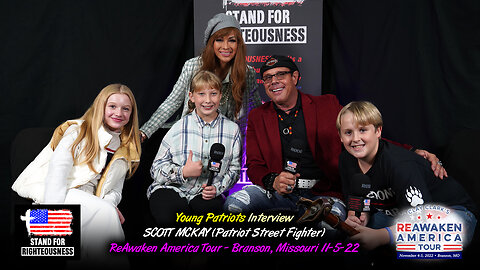 Young Patriots Interview Scott McKay Patriot Street Fighter @ ReAwaken America, Missouri 11/5/22