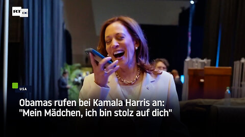 Obamas rufen bei Kamala Harris an: "Mein Mädchen, ich bin stolz auf dich"