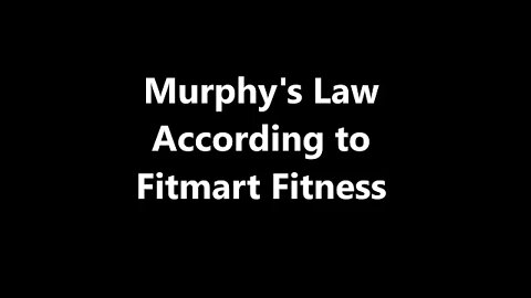 The Newest Murphy's Laws by Fitmart Fitness