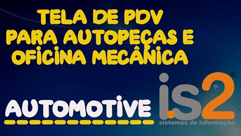 Tela de Pedido de Vendas Software Autopeças IS2 Automotive WD