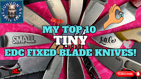 My Top 10 TINY Fixed Blade Knives!