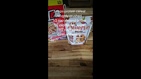 Protien cereal bars