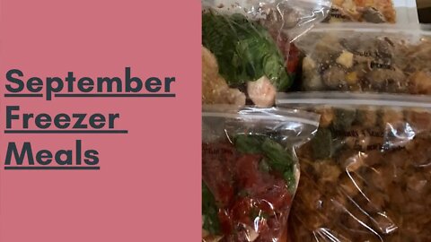 September Freezer Meals