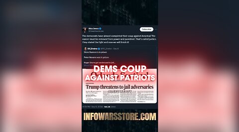 Democrat Coup Against Patriots - Alex Jones on X