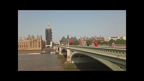 Westminster Bridge banner drop - "Arrest Matt Hancock"