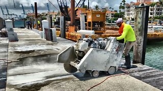 Cutting a dock