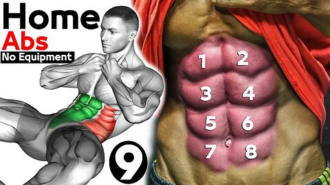 9 تمارين شد البطن كمال الاجسام - abdos workout home