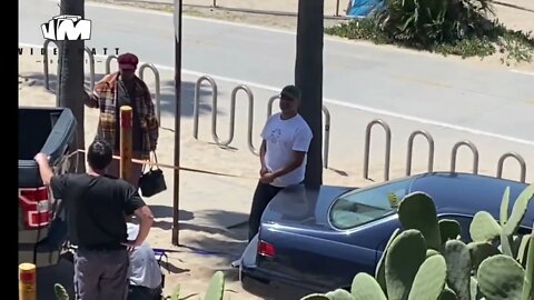 Car Stuck In Sand at Beach