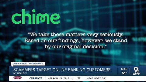 Chime bank account scam steals $1,300 from woman