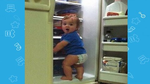 What Happens When Baby Open The Fridge | Funny baby video