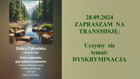 Uczymy się - temat: DYSKRYMINACJA 👮‍♀️ - 28.09.2024