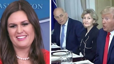 Sarah Sanders trolls WaPo over dumb question about John Kelly's face