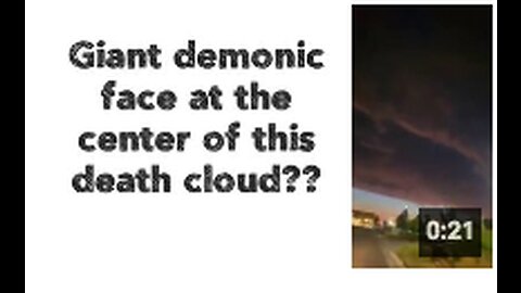 Giant demonic face at the center of this death cloud???