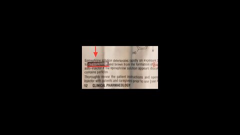 Epinephrine aka the EpiPen = Adrenochrome (Removed From Her Channel Multiple Times Because = TRUTH)