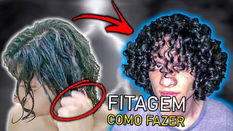 Como fazer FITAGEM em CABELO ONDULADO MASCULINO