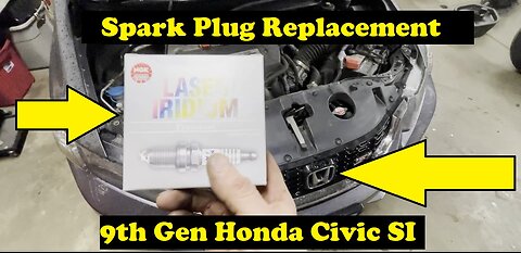 Spark plug replacement on a 9th Gen Honda Civic. (Cowl Removal)