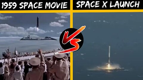 OLD MOVIE SPACE ROCKET VS SPACE X