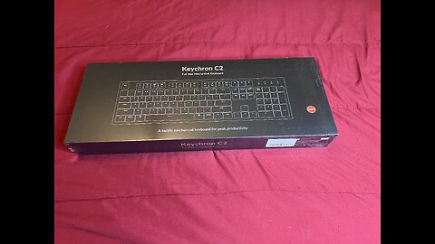 Keychron C2 Mechanical Keyboard Unboxing Video, White Backlit, Brown Switches