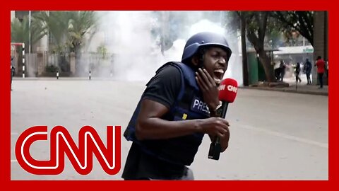 CNN reporter hit by fragment of tear gas canister while reporting on Kenya protests | VYPER