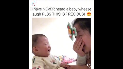 Baby wheeze laugh 😂