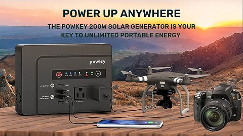 Power Up Anywhere: The Powkey 200W Solar Generator is Your Key to Unlimited Portable Energy