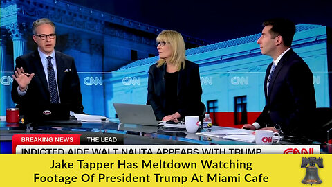 Jake Tapper Has Meltdown Watching Footage of President Trump at Miami Cafe