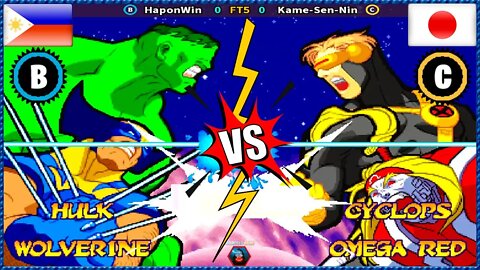 Marvel Super Heroes vs Street Fighter (HaponWin Vs. Kame-Sen-Nin) [Philippines Vs. Japan]