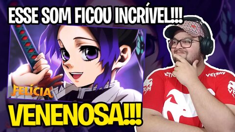 REACT FELÍCIA ROCK - Venenosa (Shinobu - Kimetsu no Yaiba) [Prod. 808 Ander]