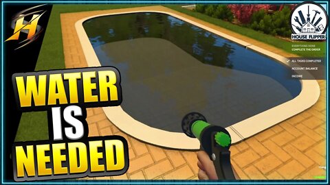 Small Lawn And A Pond | House Flipper