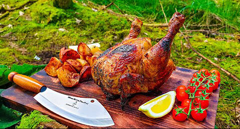 🔥Whole Chicken Prepared in the Forest🔥 Relaxing Cooking