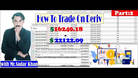 Deriv profit $16340.18-22122.09|deriv profits|using deriv|tradingstrategy|onlinetrading|Sadarkhantv